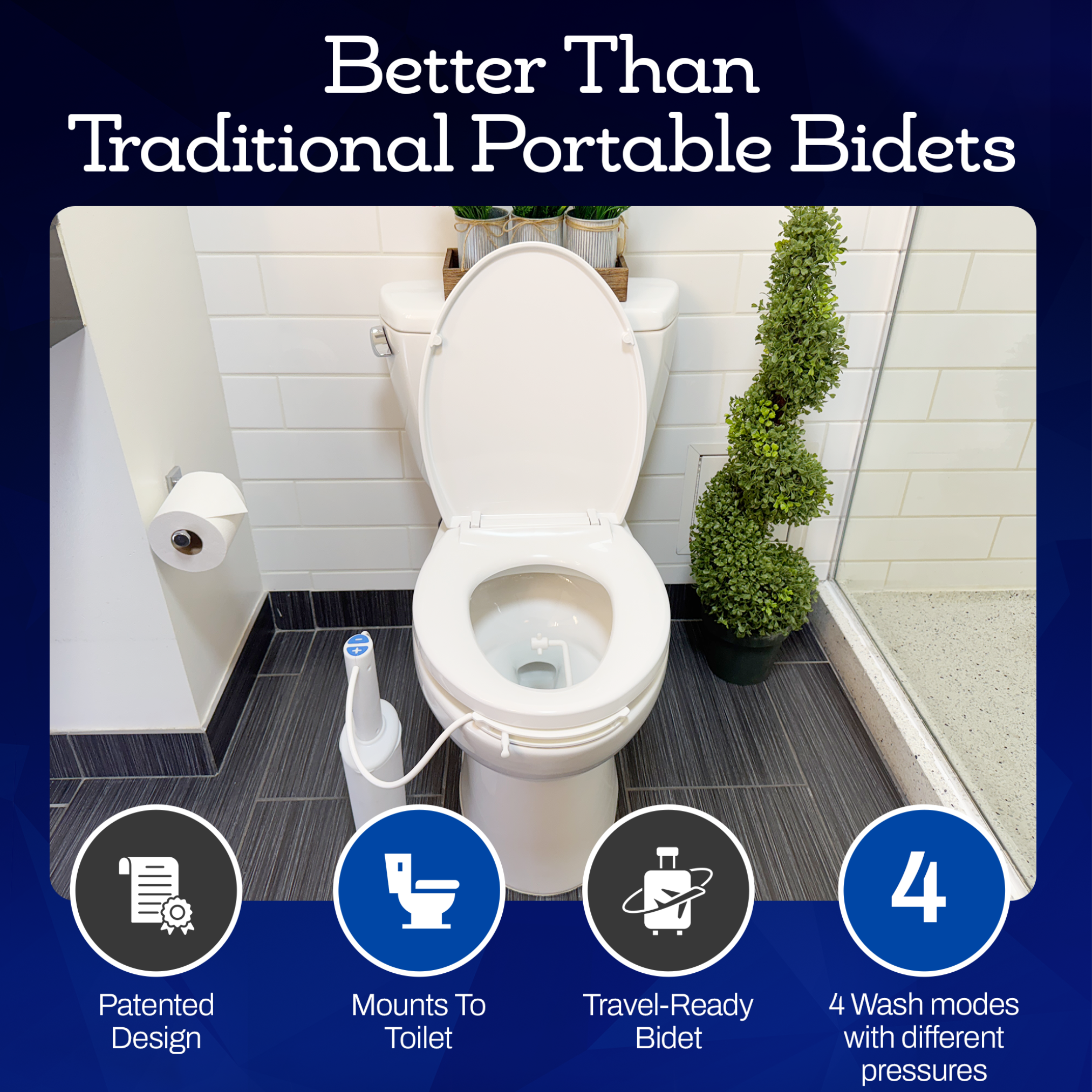 Traveler bidet infographic
